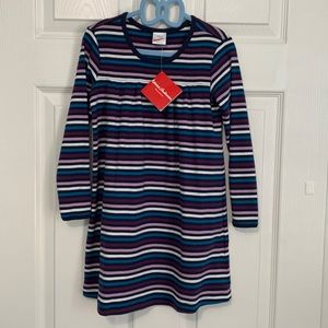 Hanna Andersson Striped Purple Dress